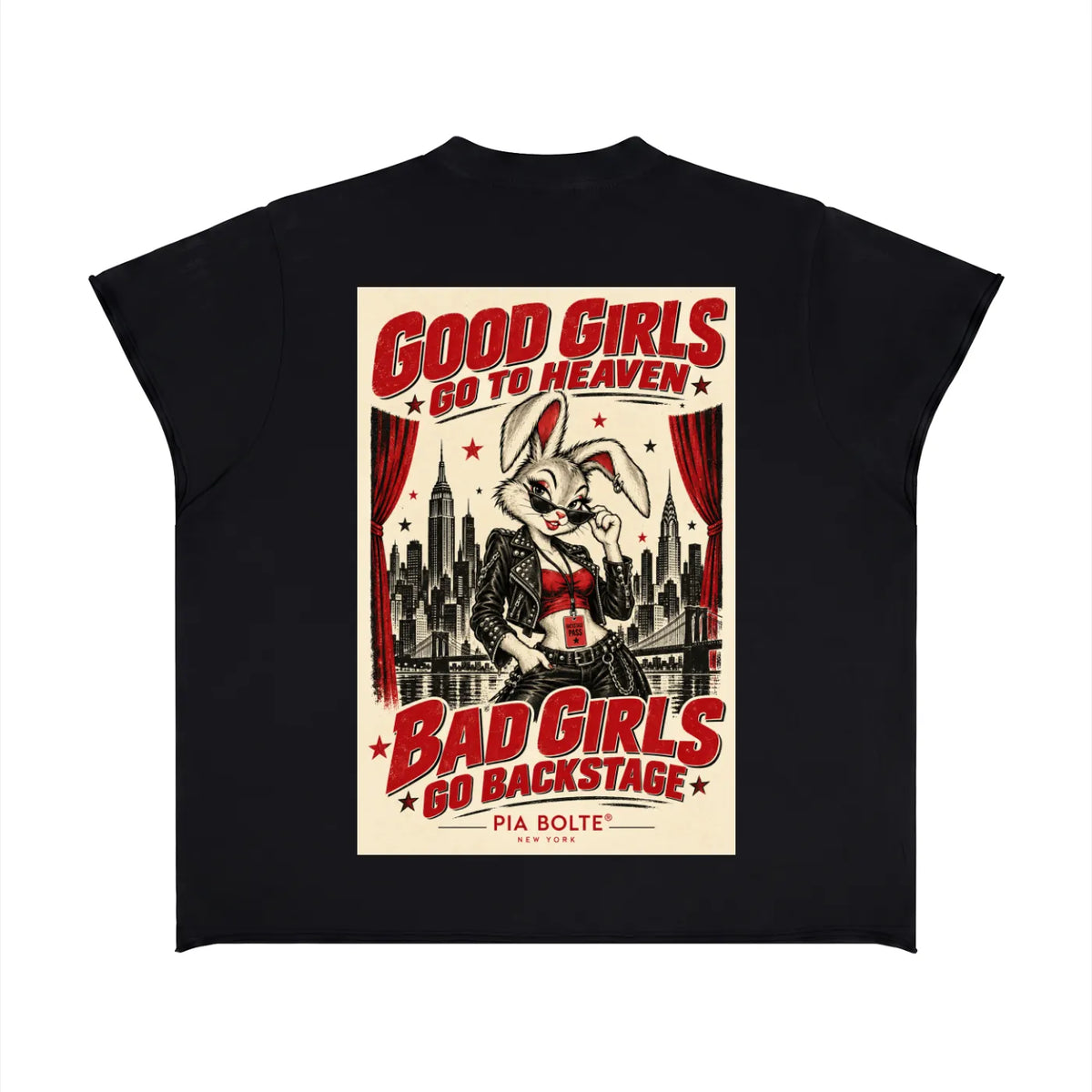 PIA BOLTE® NEW YORK MATRYOSHKA RAW-HEM T-SHIRT