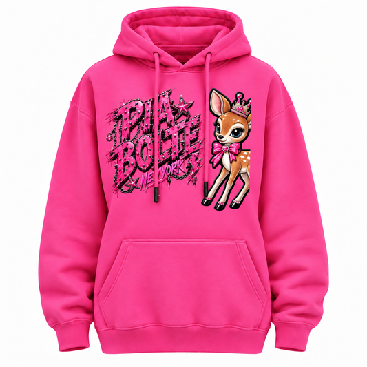 PIA BOLTE® ROCKSTAR FAWN & CAT FLEECE HOODIE