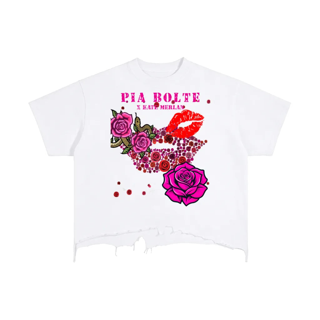 PIA BOLTE® Premium Cute But Crazy Crop T-Shirt – Kate Merlan Edition - PIA BOLTE® COUTURE