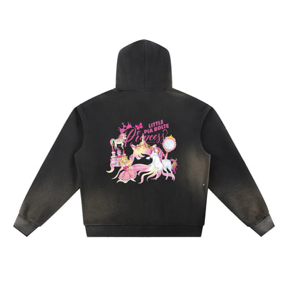 PIA BOLTE® Vintage Hoodie – Dark Bunny Edition