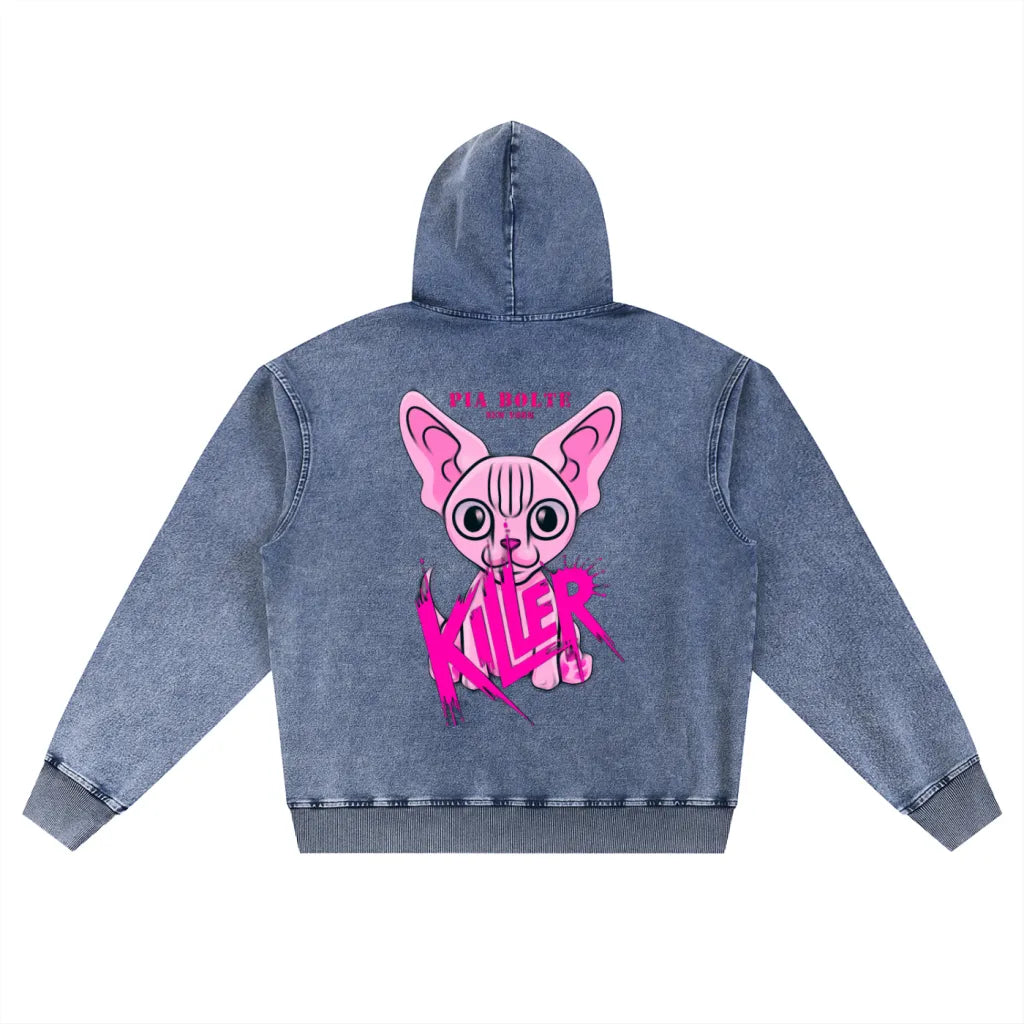 KILLER Chihuahua® Hoodie – Denim Blue
