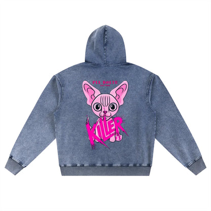 KILLER Chihuahua® Hoodie – Denim Blue