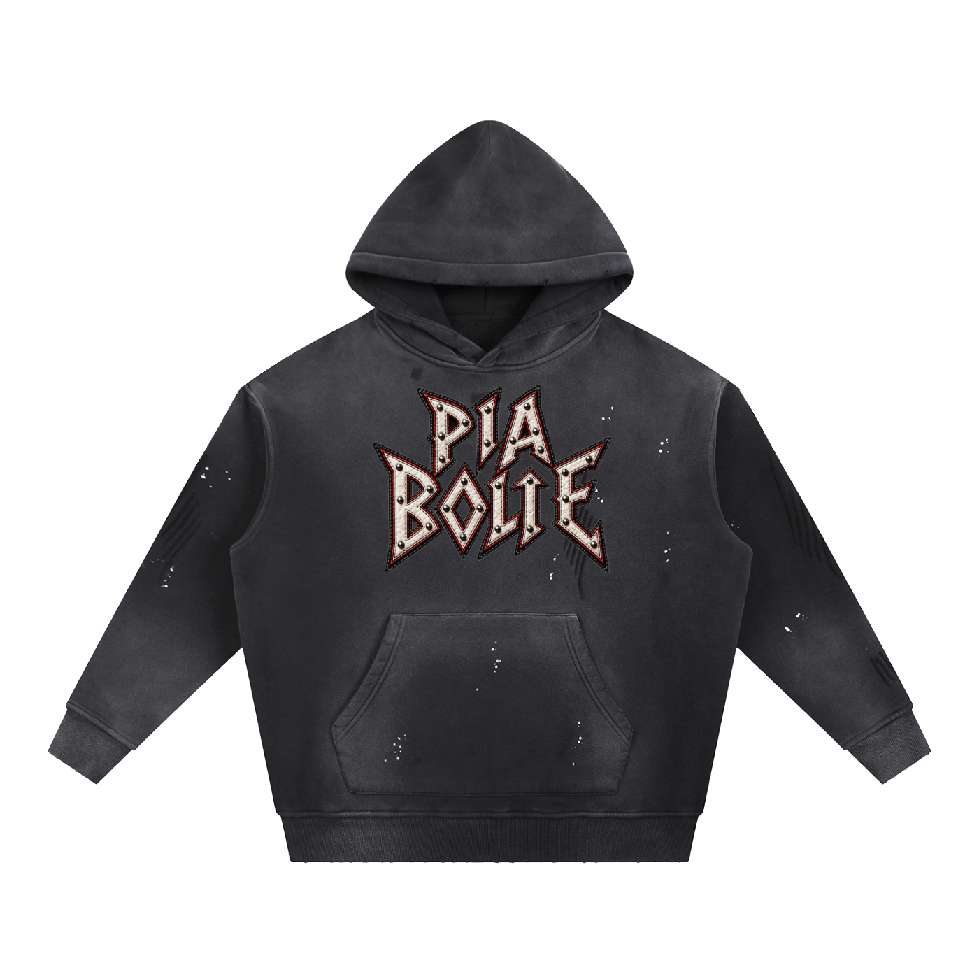 PIA BOLTE® Vintage Splatter Bambii Heavy Metal Hoodie