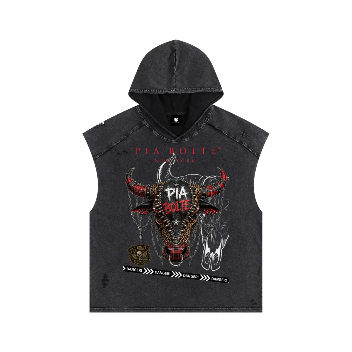 PIA BOLTE® 1977 PUNK BUNNY RAW EDGE TANK TOP