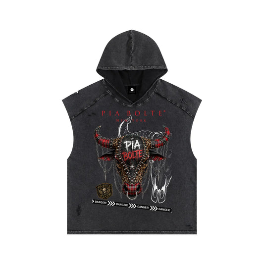 PIA BOLTE® 1977 PUNK BUNNY RAW EDGE TANK TOP