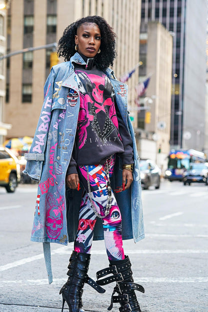 TRENCHCOAT JEANS Unique design