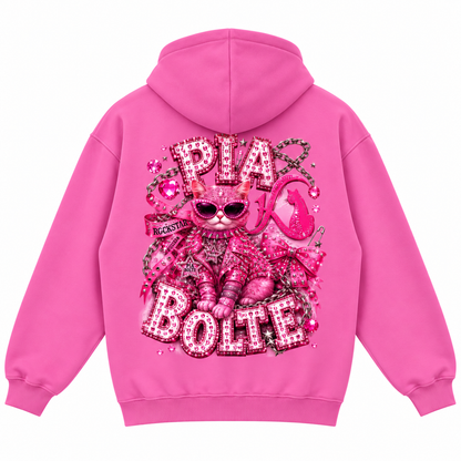 PIA BOLTE® ROCKSTAR & GLAM CAT FLEECE HOODIE
