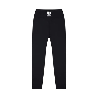 KILLERCLAW®  black Leggings try harder