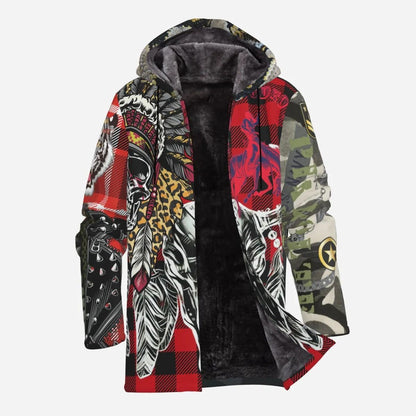 Hoodie jacket red Wild cowboy (unisex)