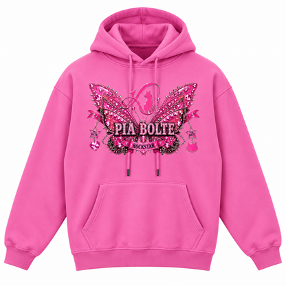PIA BOLTE® ROCKSTAR & GLAM CAT FLEECE HOODIE