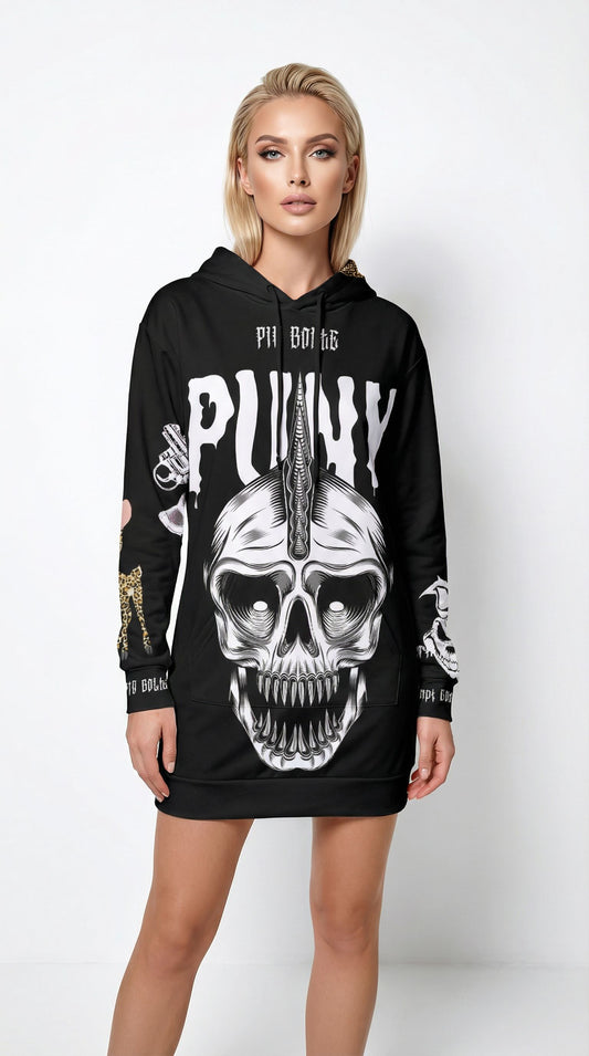 Hoodie long Leo punk
