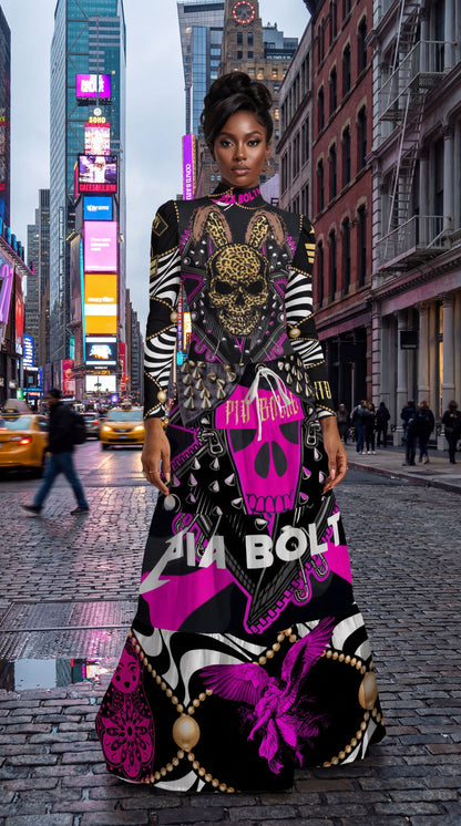 ROCK purple skull - PIA BOLTE® COUTURE