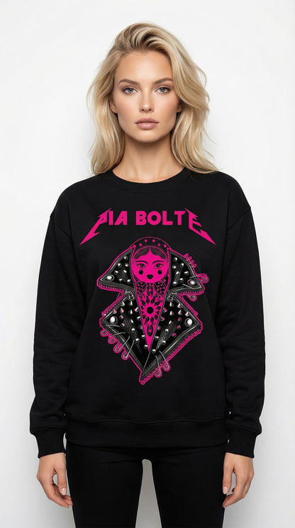 PIA BOLTE® Shirt - Rockstar Pink Icon schwarz - PIA BOLTE® COUTURE