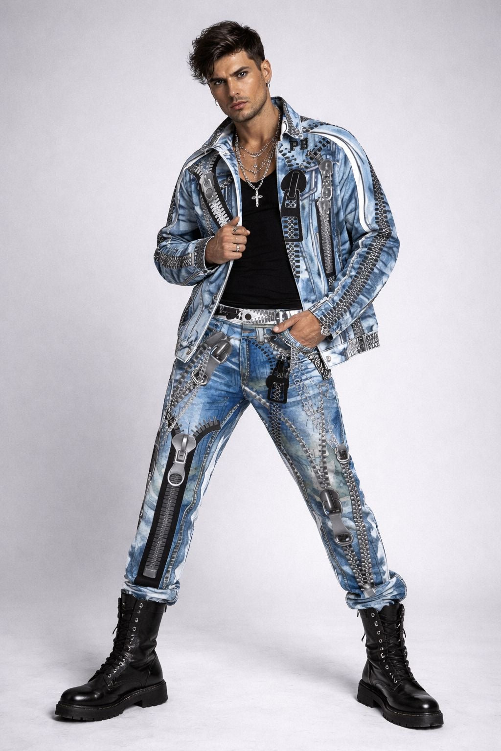 PIA BOLTE® Zip Attack Jacket denim