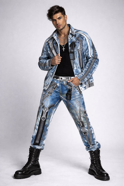 PIA BOLTE® Zip Attack Jacket denim