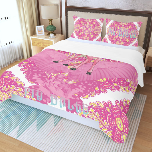 Bettwäsche (dreiteilig) Pink Bambii Dreams
