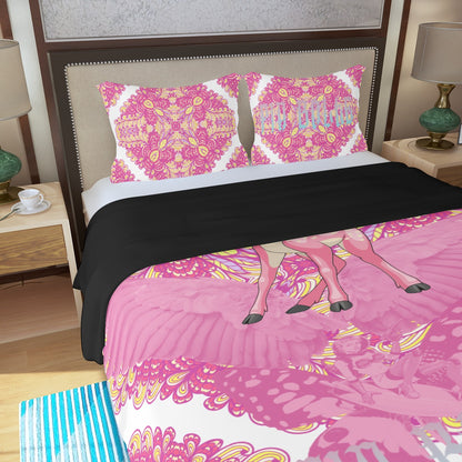 Bettwäsche (dreiteilig) Pink Bambii Dreams