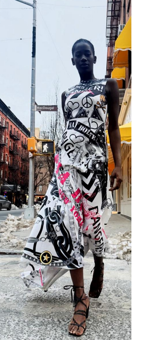 PIA BOLTE® „DANGER ICON“ Couture Maxi Dress - PIA BOLTE® COUTURE