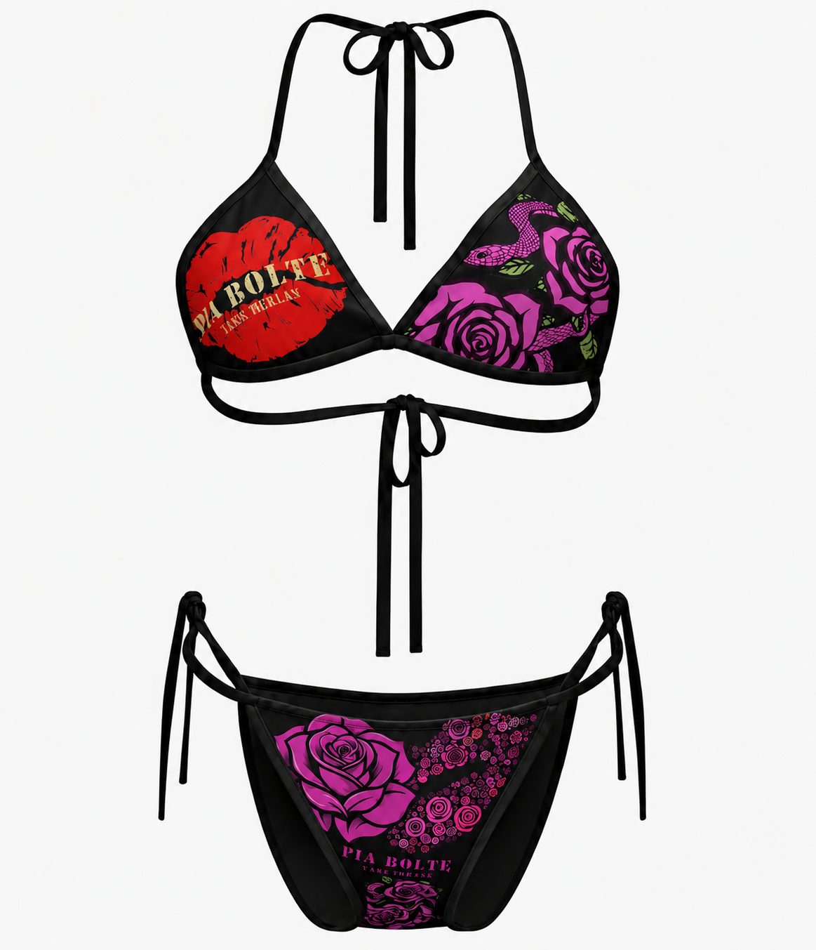 PIA BOLTE®  Bikini Kiss schwarz – Kate Merlan Edition - PIA BOLTE® COUTURE