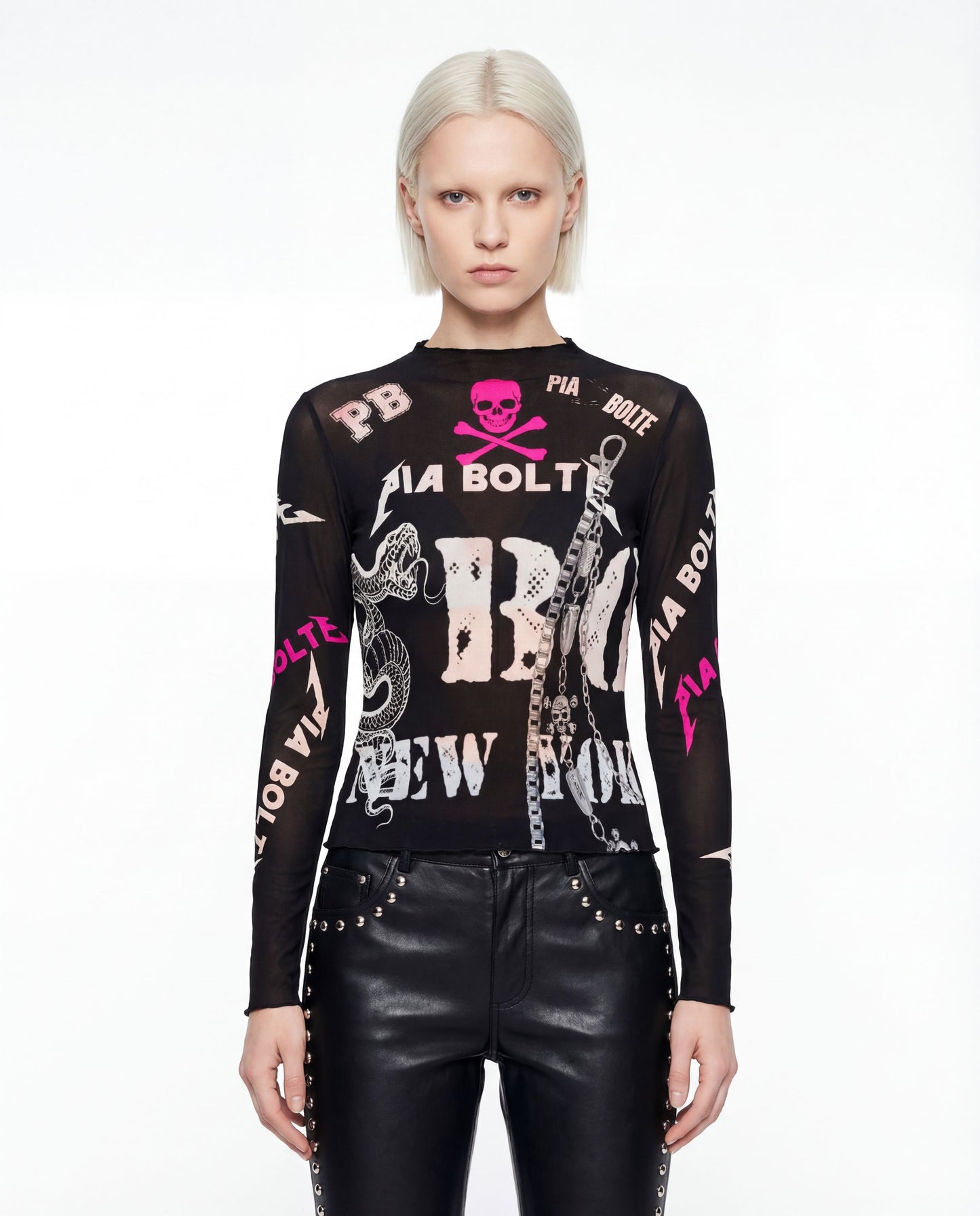 Rockstar Style Punk Mesh Shirt