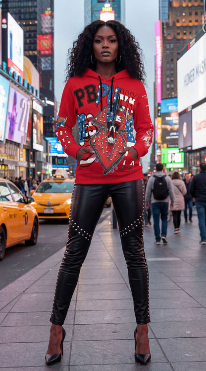 PIA BOLTE® Hoodie red party