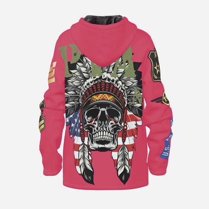 Hoodie Jacket purple Skull Indianer ᴸᴵᴹᴵᵀᴱᴰ