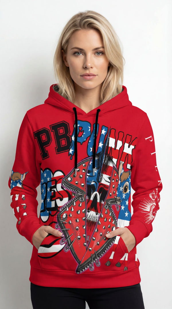 PIA BOLTE® Hoodie red party - PIA BOLTE® COUTURE