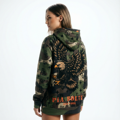 PIA BOLTE® Hoodie – CAMOUFLAGE EAGLE unisex