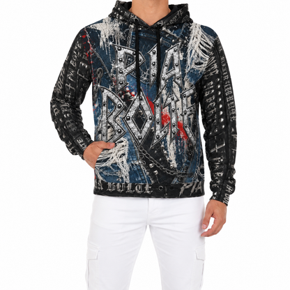 PIA BOLTE® Rockstar Belt Hoodie – Graffiti Edition