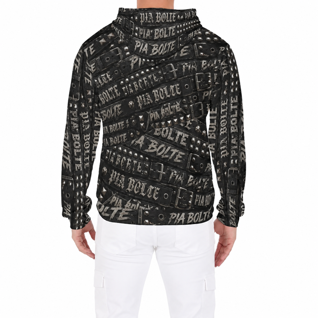 PIA BOLTE® Rockstar Belt Hoodie – Graffiti Edition
