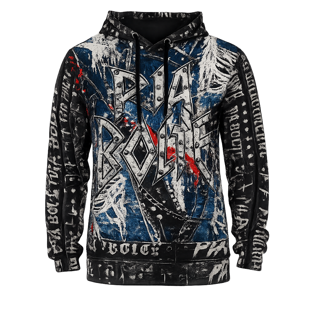 PIA BOLTE® Rockstar Belt Hoodie – Graffiti Edition