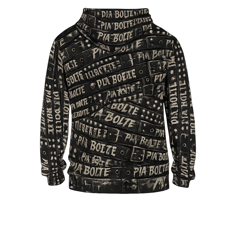 PIA BOLTE® Rockstar Belt Hoodie – Graffiti Edition
