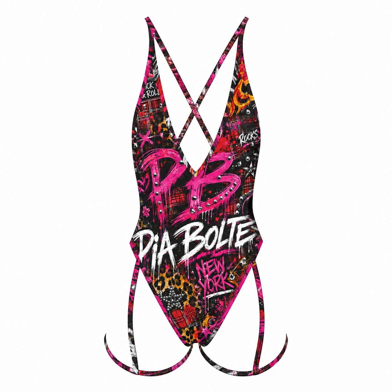 PIA BOLTE® New York Pink Riot Cut-Out Swimsuit