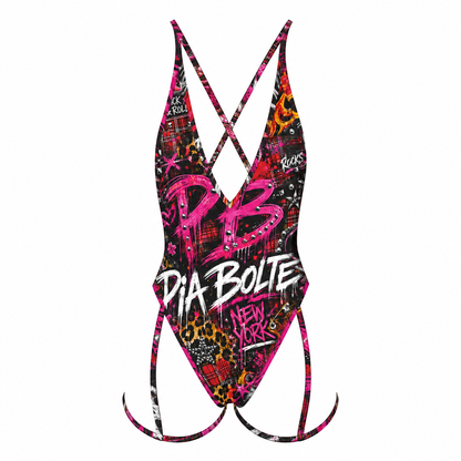 PIA BOLTE® New York Pink Riot Cut-Out Swimsuit