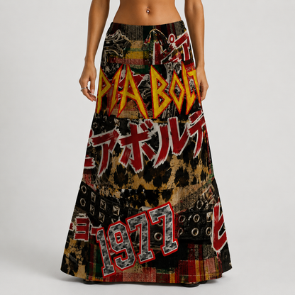 PIA BOLTE® Rebel Maxi Skirt – Vintage Punk Edition