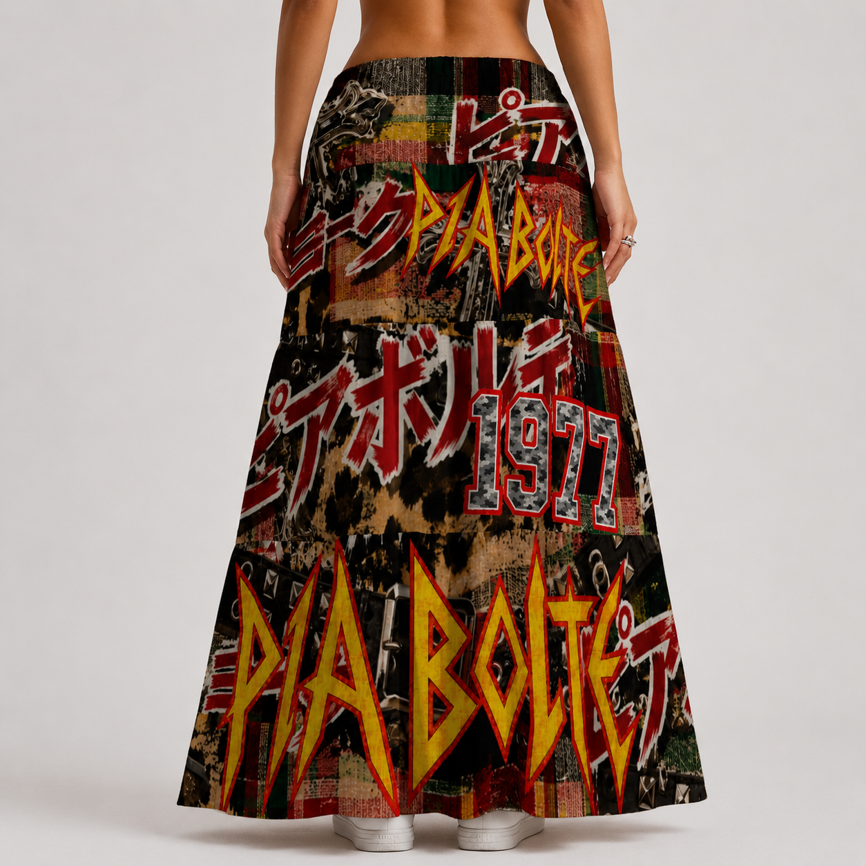 PIA BOLTE® Rebel Maxi Skirt – Vintage Punk Edition