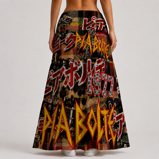 PIA BOLTE® Rebel Maxi Skirt – Vintage Punk Edition