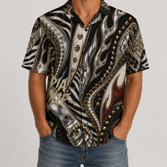 PIA BOLTE® Rebel Resort Shirt – Vintage Rock Edition