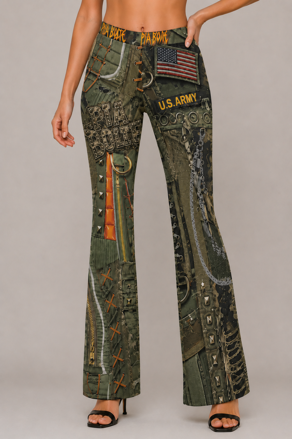 PIA BOLTE® Army Rebel Hose  – Military Glam Edition