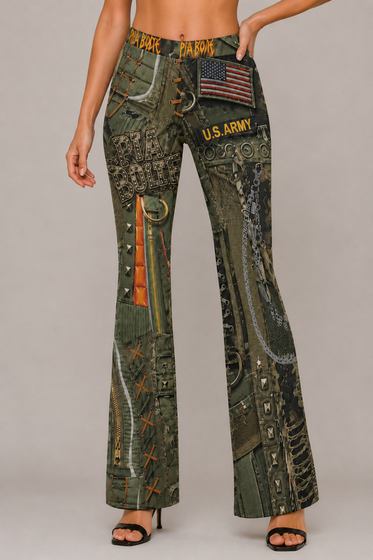PIA BOLTE® Army Rebel Hose  – Military Glam Edition
