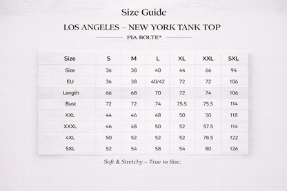 Los Angeles × New York Rockstar Tank Top – PIA BOLTE®