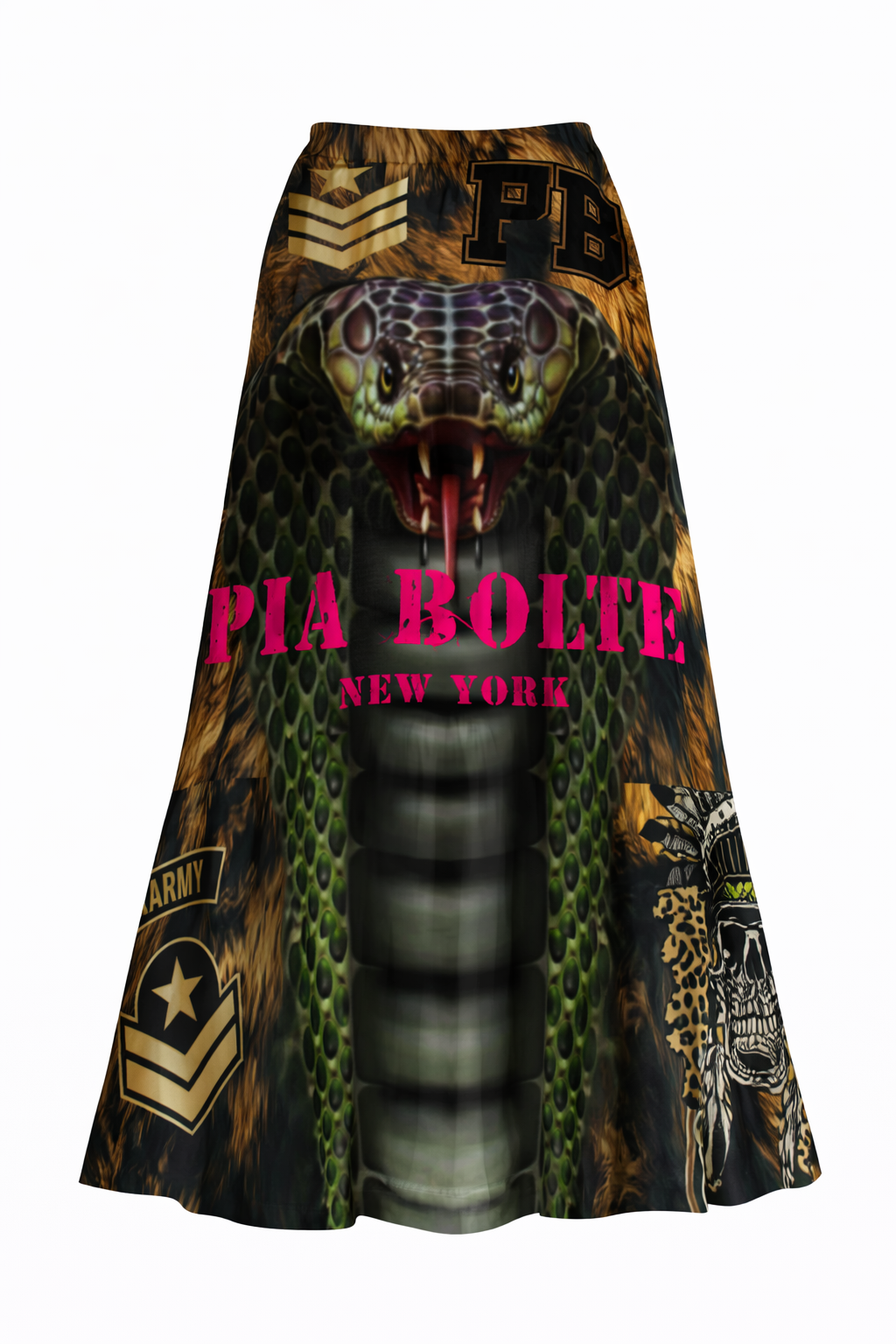 PIA BOLTE® Predator Maxi Skirt – Savage Luxury Edition