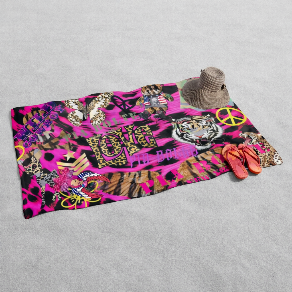 PIA BOLTE® Rebel Beach Towel – Statement Summer Luxury Edition - PIA BOLTE® COUTURE