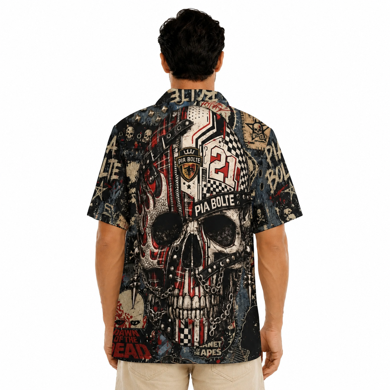 PIA BOLTE® Men Urban Graffiti Resort Shirt