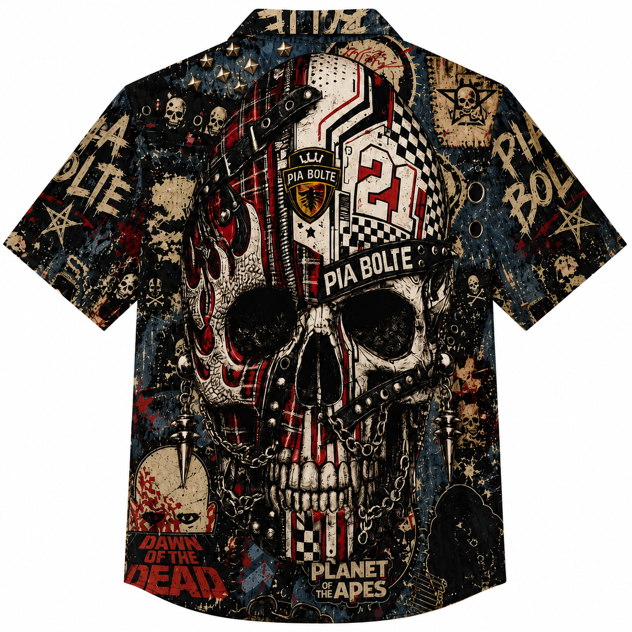 PIA BOLTE® Men Urban Graffiti Resort Shirt