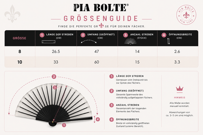 PIA BOLTE® Statement Fächer Noir Collage