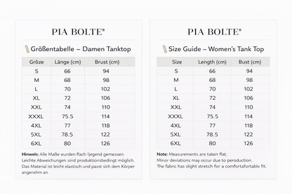 PIA BOLTE® Tank Top – Los Angeles New York | Damen Top