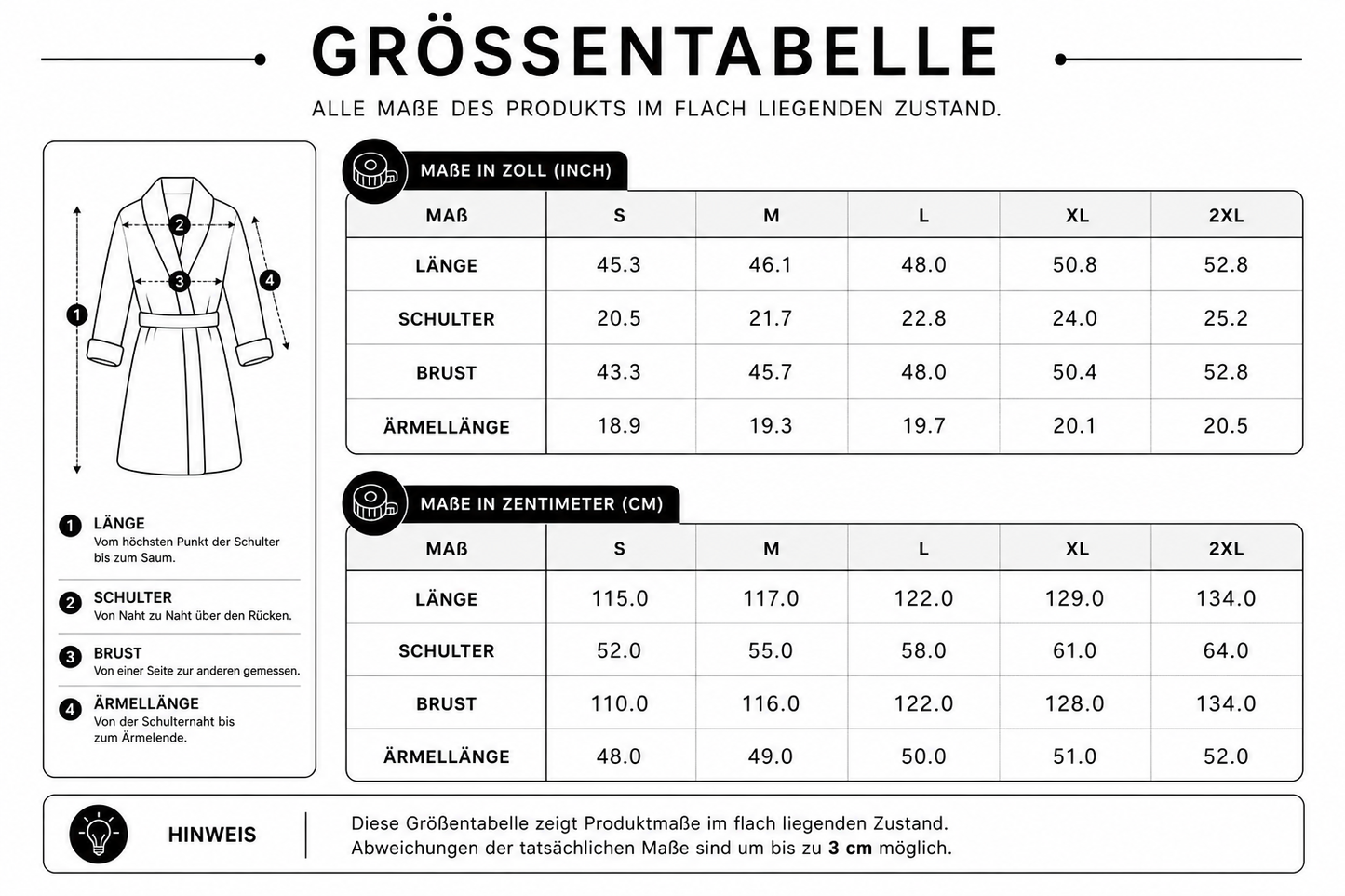 PIA BOLTE® Bademantel Statement Street Luxury Edition