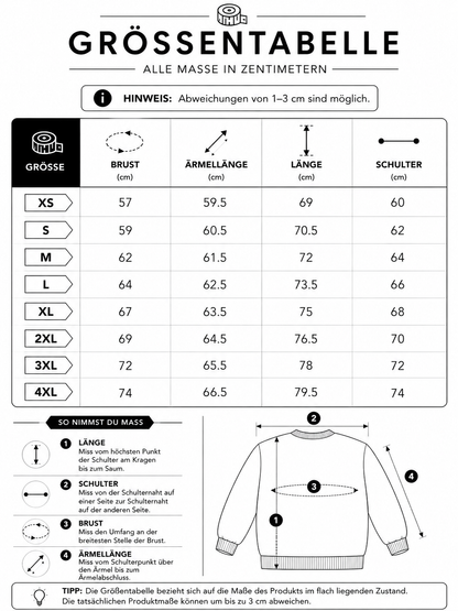 WINTER Hoodie LA black white fleece 460g