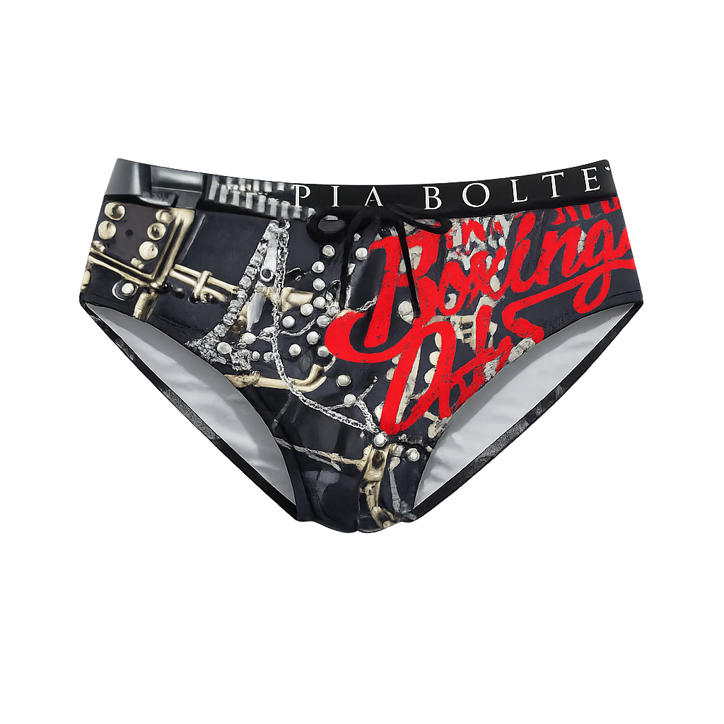 PIA BOLTE® Swim Badehose – Chain Graphic Statement Fit